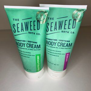 The Seaweed Bath Co Body Cream Eucalyptus & Peppermint and Lavender 6 fl oz each
